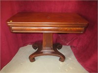 ANTIQUE MAHOGANY GAMES TABLE