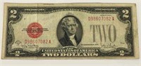 1928 United States Red Seal $2 Note