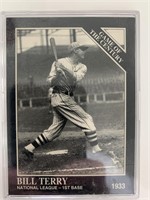 Bill Terry unsigned baseball card