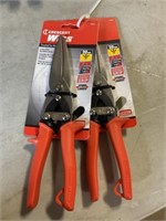 Crescent 20GA Long Cut Aviation Snips x 2Pcs