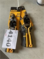 DeWALT Bullnose Aviation Snips x 2Pcs