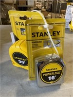 16' and 30' Stanley Measuring Tape x 2Pcs