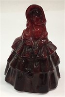 Bermuda Red Slag Glass Figural Bell
