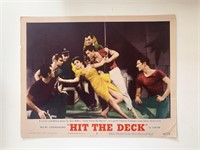 Hit the Deck original 1955 vintage lobby card on h