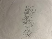 Disney Minnie Mouse original hand drawn artwork