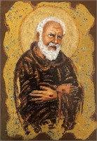 "Padre Pio" 7,5”x5,5” Collectible Icon – Antanenka