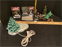 Vintage Reindeer Santa & Miniatures