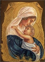 "Virgin Mary And Baby Jesus7,5x5,5Collectible Icon