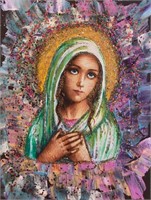 "Virgin Mary" 7,5”x5” Collectible Icon – Antanenka