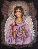 "Archangel Raphael"8x6,5Collectible Icon-Antanenka