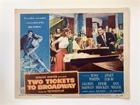 Two Tickets to Broadway original 1951 vintage lobb