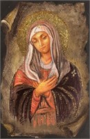 "Virgin Mary" 8"x6" Collectible Icon - Antanenka
