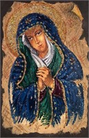 "Blessed Virgin Mary" 7,5"x5" Collectible Icon