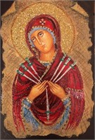 "Our Lady Of Sorrows"8x5Collectible Icon-Antanenka