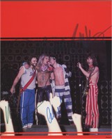 Van Halen signed magazine page