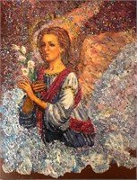 "Archangel Gabriel"7,5x6Collectible Icon-Antanenka