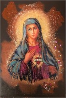 "Immaculate Heart Of Mary"7,5"x5,5Collectible Icon