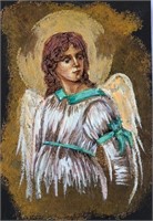 "Archangel Gabriel"8x5,5Collectible Icon-Antanenka