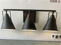 3-Light Vanity Fixture in Matte Black