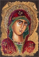 "Virgin Mary" 7,5"x5" Collectible Icon - Antanenka
