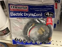 4' Electric Dryer Cords (6 for 1 Money)