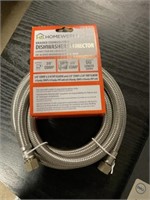 60" Braided Stainless Dishwasher Connector x 2pc