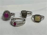 4 925 New Rings w Gemstones