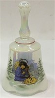 Fenton Hand Painted Glass Bell