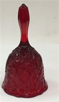 Fenton Red Glass Bell