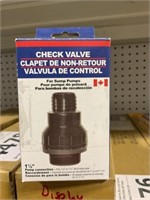 1-1/2" Check Valve for Sump Pump x 2