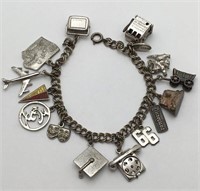 Sterling Silver Charm Bracelet