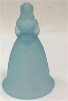 Blue Figural Glass Bell