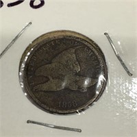 1858 Flying Eagle Cent, Last Year Of Issue