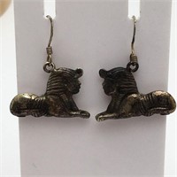 Sterling Silver Egyptian Earrings