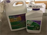 Mixed Lot of Brush & Crabgrass Killer x 4