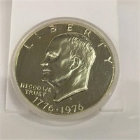 1976 Silver Proof Bicentennial Eisenhower Dollar