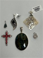 6 New Pendants 925 & Brass, D’Joy ++