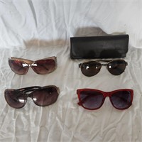 4 pair, ladies sunglasses.