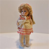 Small Porcelain Doll with Stand