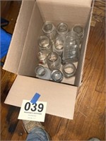 8 quart canning jars and misc glassware