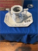 Ceramic teapot and tray