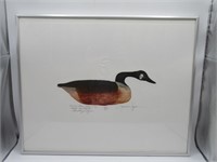 "HISSING GOOSE" FRAMED SIGNED LIMITED EDITION