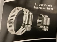 19-Pc Assortment Pack of 300 Grade SS Clamps