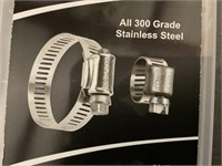 19-Pc Assortment Pack of 300 Grade SS Clamps