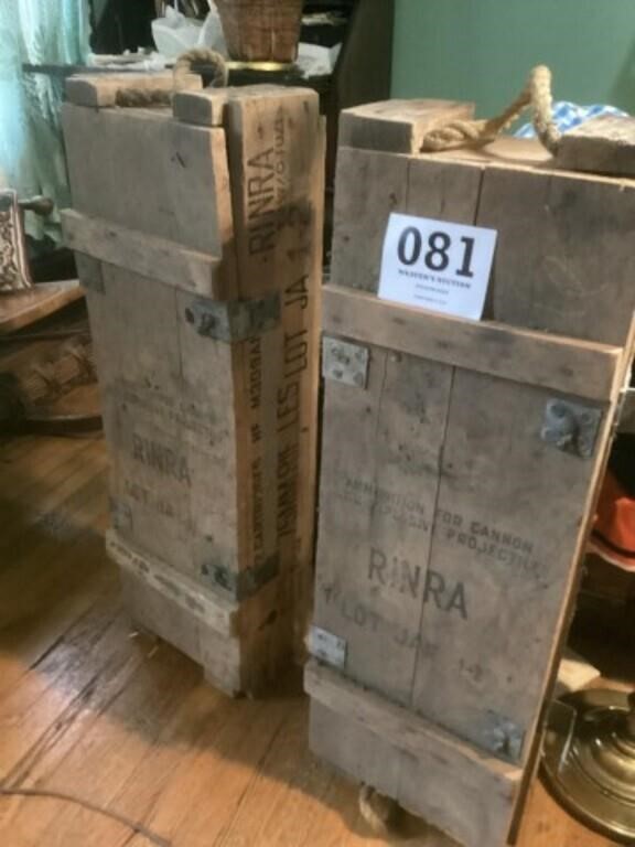 Ammunition boxes for
Cannon explosive projectile