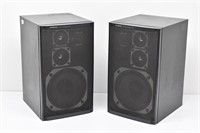 (2) Onkyo Bass Reflex Speaker System Speakers