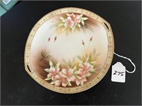 Vintage Nippon Handpainted Floral Plate
