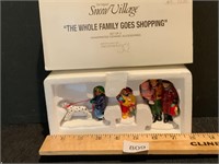 Dept 56 Snow Village Whole Family Goes Shopping