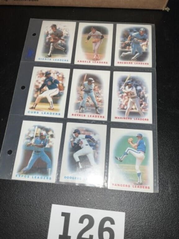 1985 team leaders baseball cards