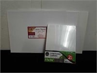 Three 18x24-in canvas boards and a two pack of